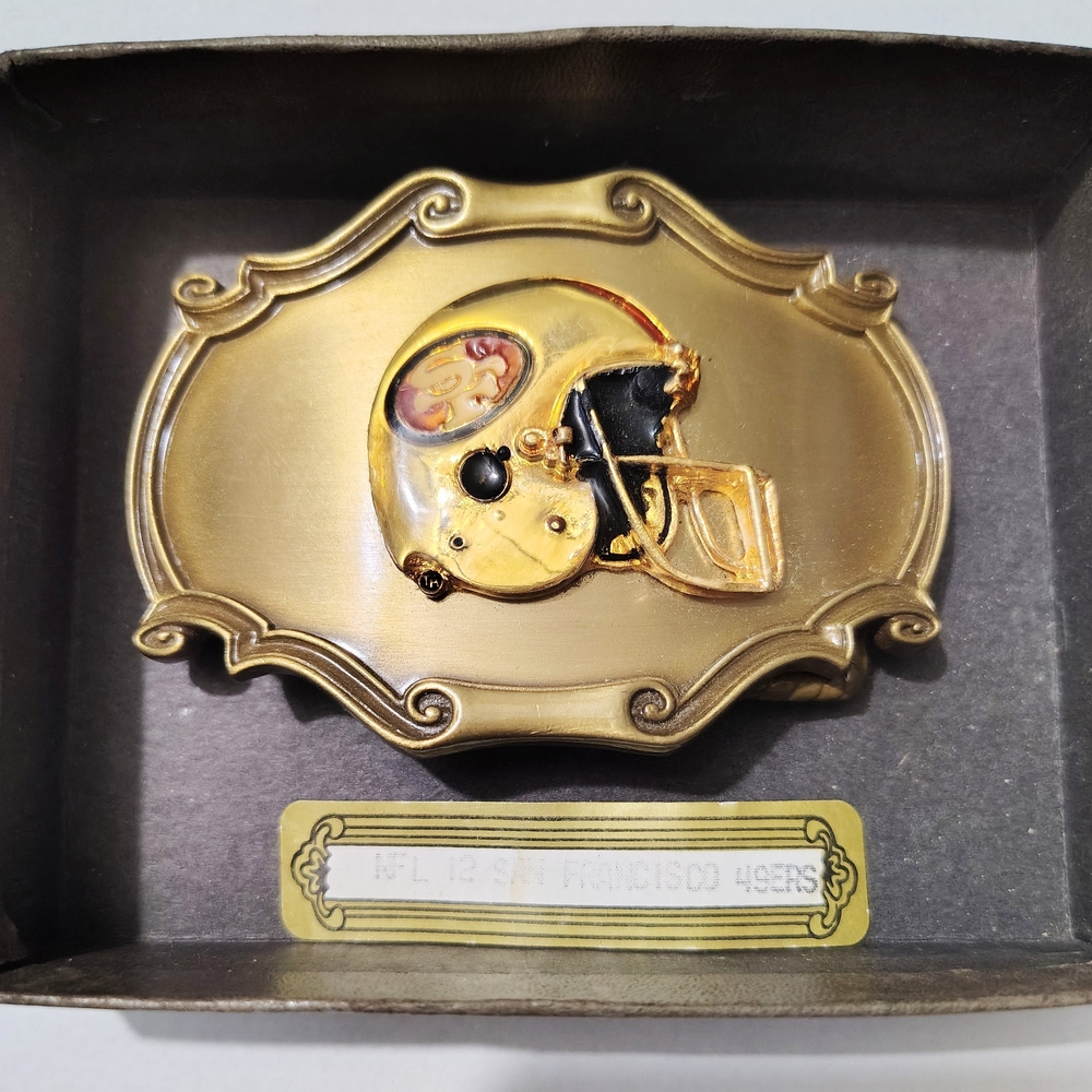 Gold NFL San Francisco 49ers Belt Buckle